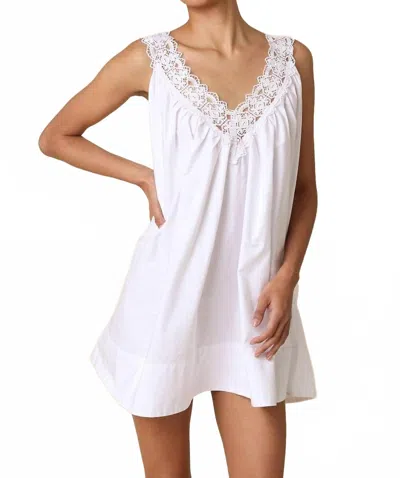 Olivaceous The Elise Lace Mini Dress In White