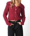 Olivaceous Thea Sweater In Red In Red
