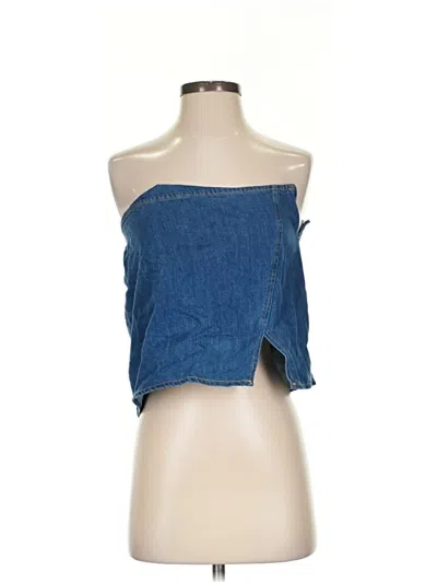 Olivaceous Tube Top Blue Tops