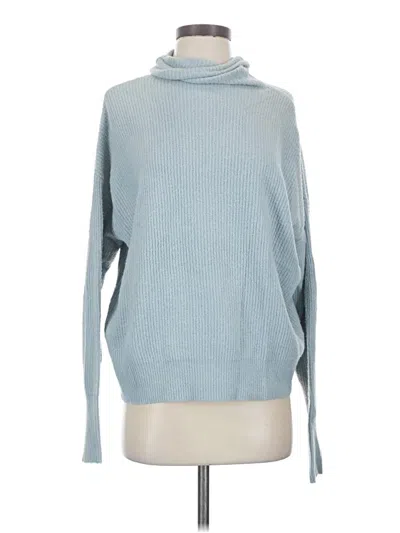 Pre-owned Olivaceous Turtleneck Sweater In Blue