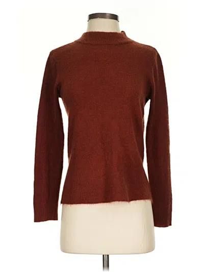 Pre-owned Olivaceous Turtleneck Sweater In Brown