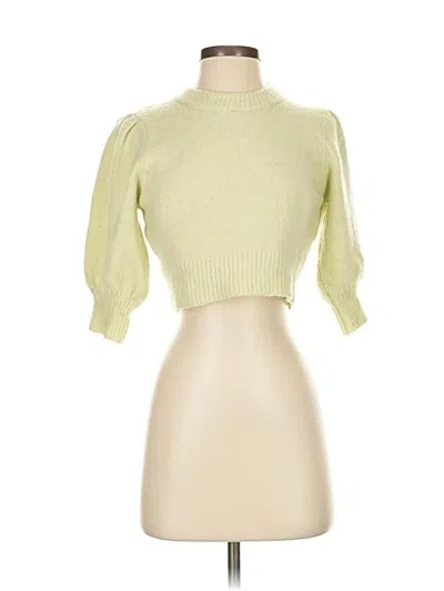 Pre-owned Olivaceous Turtleneck Sweater In Green