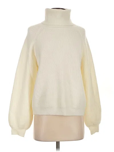 Pre-owned Olivaceous Turtleneck Sweater In Ivory