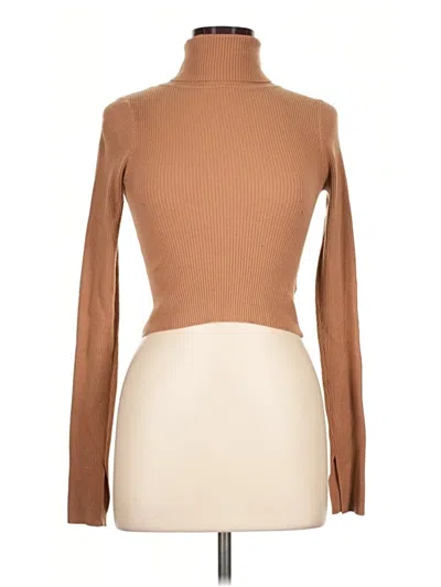 Pre-owned Olivaceous Turtleneck Sweater In Tan