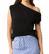 Olivaceous Vanessa Sleeveless Knit Top In Black In Black