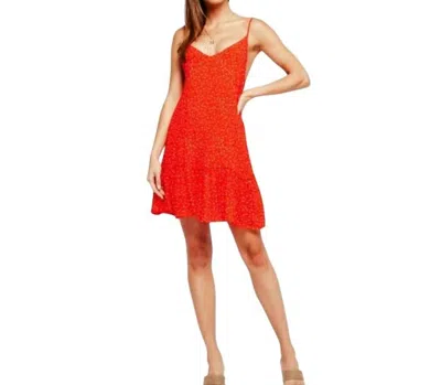 Olivaceous Women's Floral Dress In Red