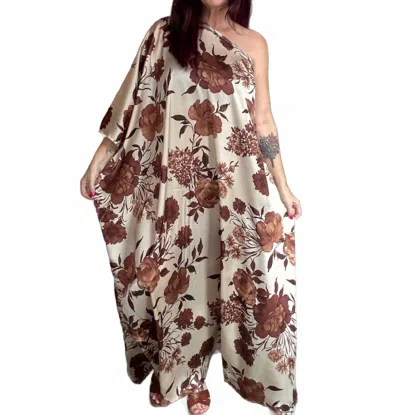 Olivaceous Women's Jayda Maxi Dress In White In Multi