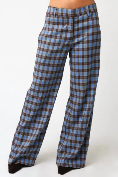 Olivaceous Women's Monica Gingham Pants In Plaid In Multi