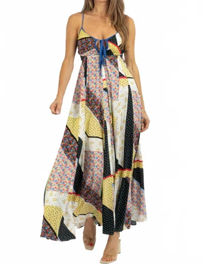 Olivaceous Zoey Maxi Dress In Multi