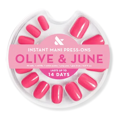 Olive & June Instant Mani Press-on Nails Hot Strawberry
