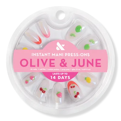 Olive & June Instant Mani Press-on Nails Puffy Fruits