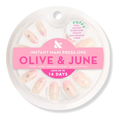 Olive & June Instant Mani Press-on Nails Star Gem French