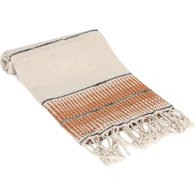 Olive And Linen Olive & Linen Amber Linen Turkish Hand / Kitchen Towel In Brown