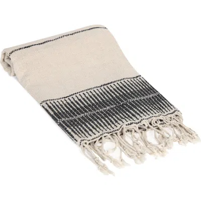 Olive And Linen Olive & Linen Amber Linen Turkish Hand / Kitchen Towel In Neutral