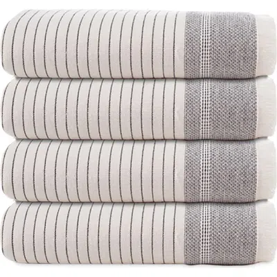 Olive And Linen Olive & Linen Bliss Turkish Hand / Kitchen Towel Bundle In White