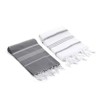 Olive And Linen Olive & Linen Bodrum / Datca Turkish Hand Towel Set