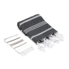 Olive And Linen Olive & Linen Bodrum / Datca Turkish Towel Set In Black