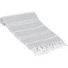 Olive And Linen Olive & Linen Bodrum Turkish Hand / Kitchen Towel In Gray