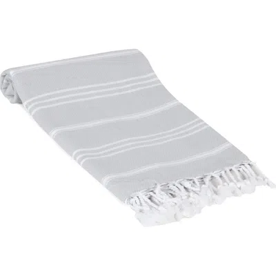 Olive And Linen Olive & Linen Bodrum Turkish Hand / Kitchen Towel In Gray