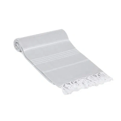 Olive And Linen Olive & Linen Bodrum Turkish Towel In Gray