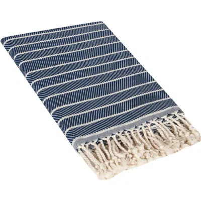 Olive And Linen Olive & Linen Cloud Soft Turkish Towel In Blue