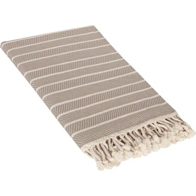 Olive And Linen Olive & Linen Cloud Soft Turkish Towel In Gray