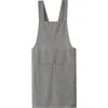 Olive And Linen Olive & Linen Crossback Apron In Gray