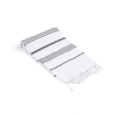 Olive And Linen Olive & Linen Datca Turkish Hand / Kitchen Towel In Black