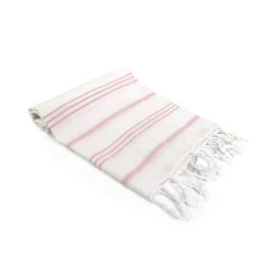 Olive And Linen Olive & Linen Datca Turkish Hand / Kitchen Towel In White