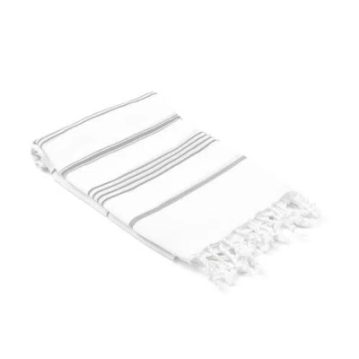 Olive And Linen Olive & Linen Datca Turkish Hand / Kitchen Towel In White