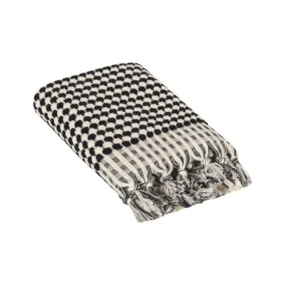 Olive And Linen Olive & Linen Dots Turkish Terry Hand Towel
