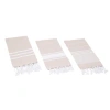 Olive And Linen Olive & Linen Essential Turkish Hand / Kitchen Towel Set Of 3 In Neutral