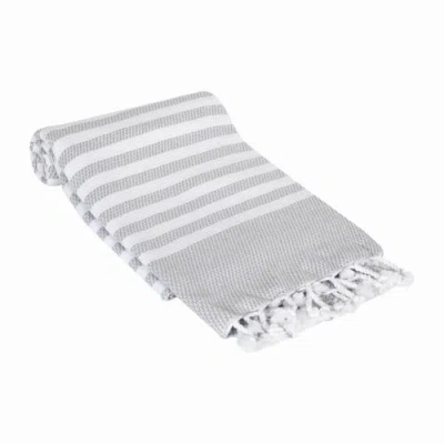 Olive And Linen Olive & Linen Eversoft Turkish Towel In Gray