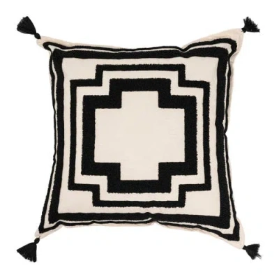 Olive And Linen Olive & Linen Geometric Tufted Throw Pillow Cover