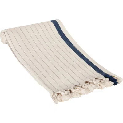 Olive And Linen Olive & Linen Harlow Turkish Towel In Blue