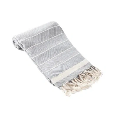 Olive And Linen Olive & Linen Lena Turkish Towel In Gray