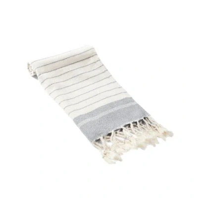 Olive And Linen Olive & Linen Mila Turkish Hand / Kitchen Towel In Gray