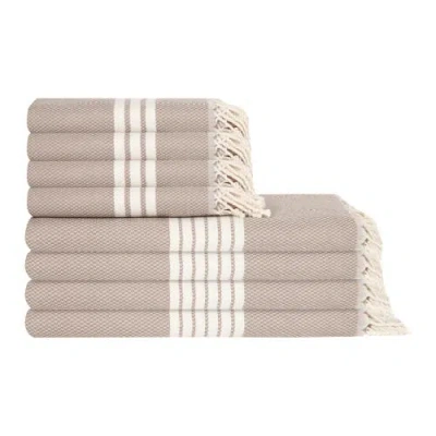 Olive And Linen Olive & Linen Newport Turkish Towel Bundle In Sand