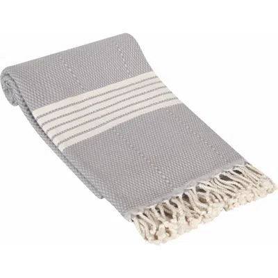 Olive And Linen Olive & Linen Newport Turkish Towel In Gray