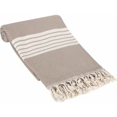 Olive And Linen Olive & Linen Newport Turkish Towel In Nude