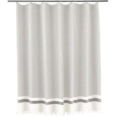 Olive And Linen Olive & Linen Pixel Shower Curtain