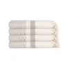 Olive And Linen Olive & Linen Pixel Turkish Hand / Kitchen Towel Bundle In Sand