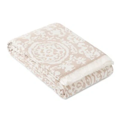 Olive And Linen Olive & Linen Raina Blanket In Neutral