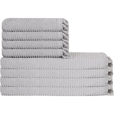 Olive And Linen Olive & Linen Ribbed Loom Terry Towel Bundle