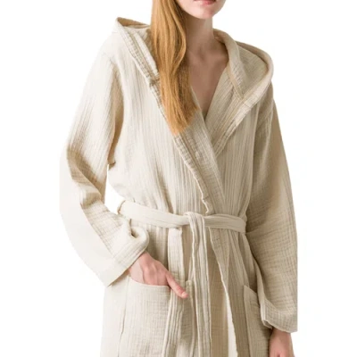 Olive And Linen Olive & Linen Soho Supersoft Robe In Neutral