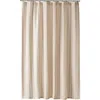 Olive And Linen Olive & Linen Soho Supersoft Shower Curtain In Neutral