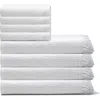 Olive And Linen Olive & Linen Soho Supersoft Towel Bundle In White