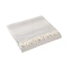 Olive And Linen Olive & Linen Summer Double Sided Throw In Neutral