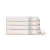 Olive And Linen Olive & Linen Whisper Weight Natural Turkish Hand / Kitchen Towel Bundle In Brown