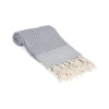 Olive And Linen Olive & Linen Whisper Weight Turkish Towel In Blue